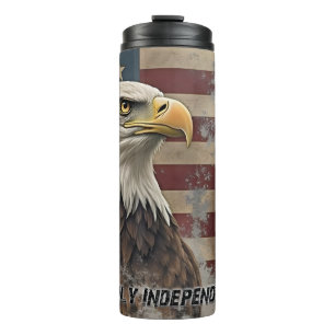 Bouteilles Isothermes Aigle majestueux et drapeau – Esprit de liberté