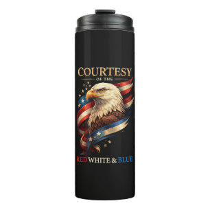 Bouteilles Isothermes Aigle Patriotique Rouge Blanc et Bleu Vintage