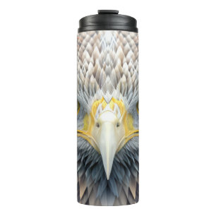 Bouteilles Isothermes Aigle Portrait animal Nature Peinture faunique