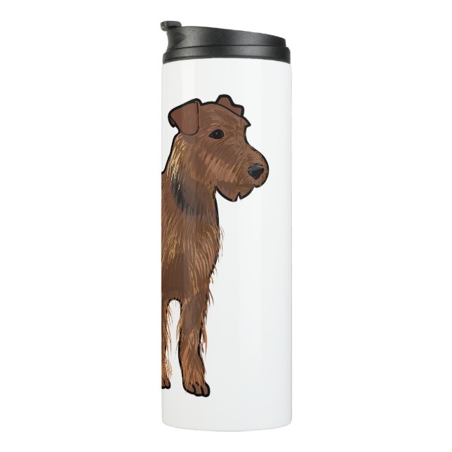 Bouteilles Isothermes Airedale terrier dog cartoon (Tourné sur la droite)
