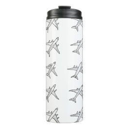 Bouteilles Isothermes Airplane Pattern Tumblers