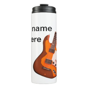 Bouteilles Isothermes Ajouter votre nom texte brun acoustique guitare éd