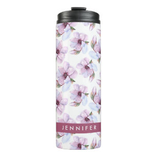 Bouteilles Isothermes Ajoutez votre motif floral   romantique nommé
