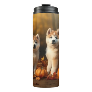 Bouteilles Isothermes Akita chiot Automne Délice Citrouille