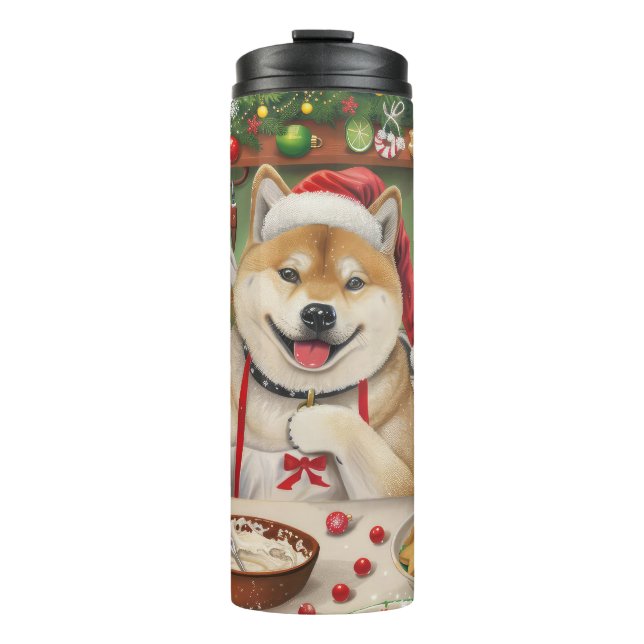 Bouteilles Isothermes Akita Gâteau de Noël Festif (Devant)