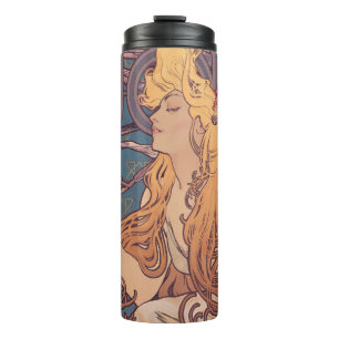 Bouteilles Isothermes Alfonse Mucha Job Art Nouveau femme