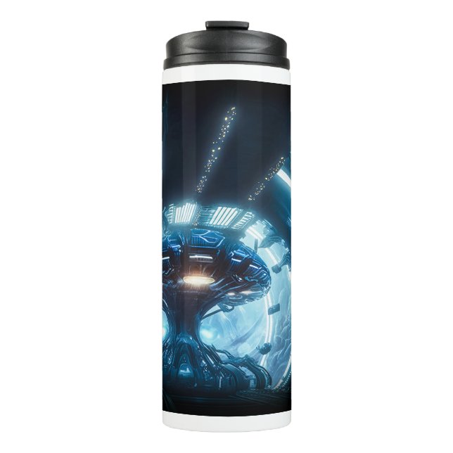 Bouteilles Isothermes Alien dans la tondeuse thermique spatiale (Devant)