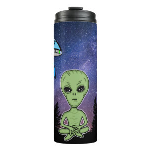 Bouteilles Isothermes Alien et UfO sur Starry Night