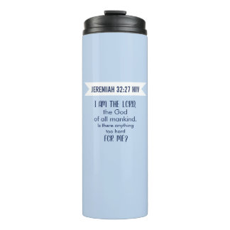 Bouteilles Isothermes All Powerful God Bible Verse Pastel Blue Faith