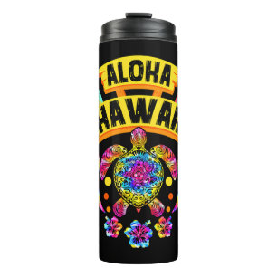 Bouteilles Isothermes Aloha Hawaii Tortues rétro Été Papa Maman