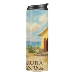 Bouteilles Isothermes Alto Vista Aruba aquarelle