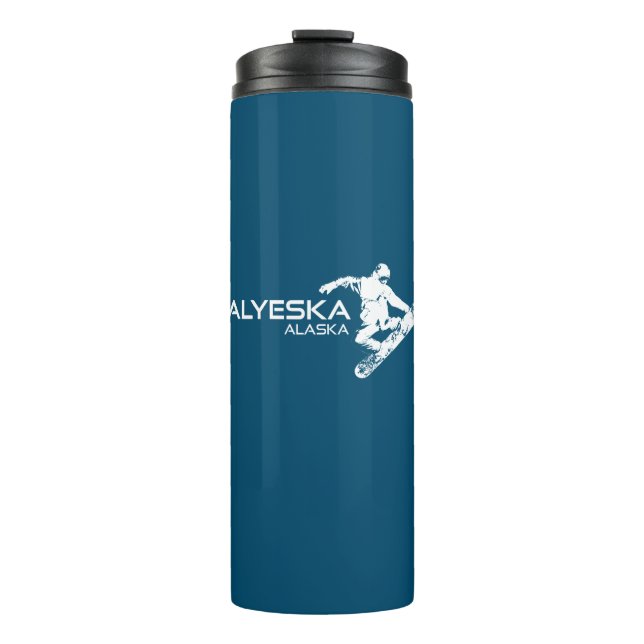Bouteilles Isothermes Alyeska Alaska Snowboardeur (Devant)