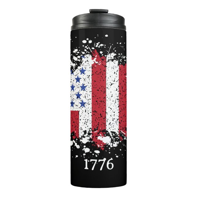 Bouteilles Isothermes American Peace Flag 1776 États américains (Devant)