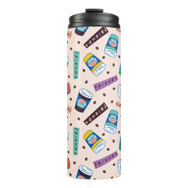 Bouteilles Isothermes AMIS™ | Central Perk Vibrant Motif café (Devant)