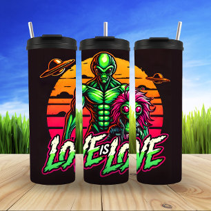 Bouteilles Isothermes Amour Alien, Embrasse Cosmique