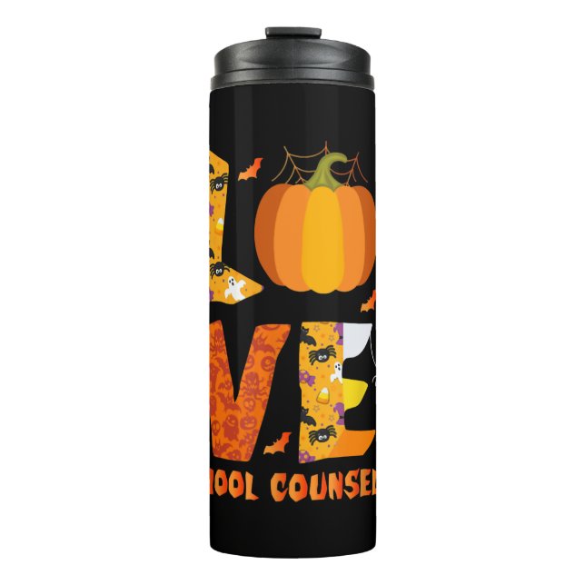 Bouteilles Isothermes Amour Amour de conseiller scolaire amusant Hallowe (Devant)