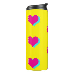 Bouteilles Isothermes Amour Néo Rétro Vaporwave Cœurs Joyeux Fun