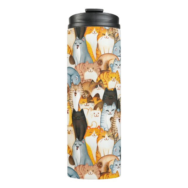 Bouteilles Isothermes Amoureux des chats (Devant)