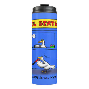 Bouteilles Isothermes Amusant goéland de mer petrel caricature humour