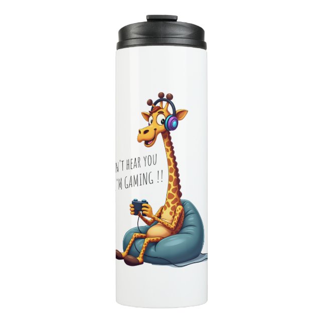 Bouteilles Isothermes Amusant Joueur Giraffe Jeu Pour Garçons Homme Jeu  (Devant)