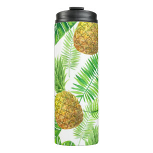 Bouteilles Isothermes Ananas et feuilles tropicaux