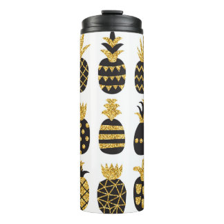 Bouteilles Isothermes Ananas noirs : Ensemble texturé unique