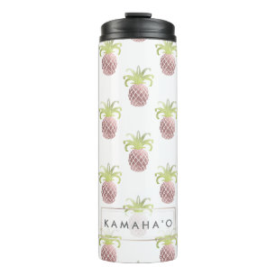 Bouteilles Isothermes Ananas roses d'or de Faux de PixDezines
