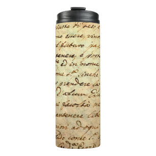 Bouteilles Isothermes Ancien manuscrit du 1700 siècle écrit à l'encre 