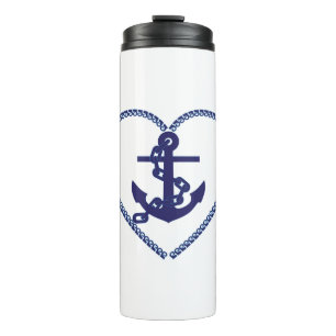 Bouteilles Isothermes Ancre marine Blue Nautical Sailor Choix