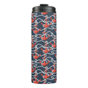 Bouteilles Isothermes Ancres et motif nautiques de corde