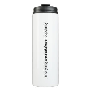 Bouteilles Isothermes Anonymat Thermal Tumbler