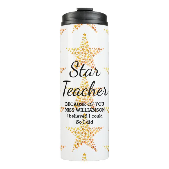 Bouteilles Isothermes APPRÉCIATION DE L'ENSEIGNANT STAR Je Pouvais Perso (Devant)