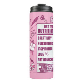 Bouteilles Isothermes Appréciation pour les professeurs d'art - Cadeaux 