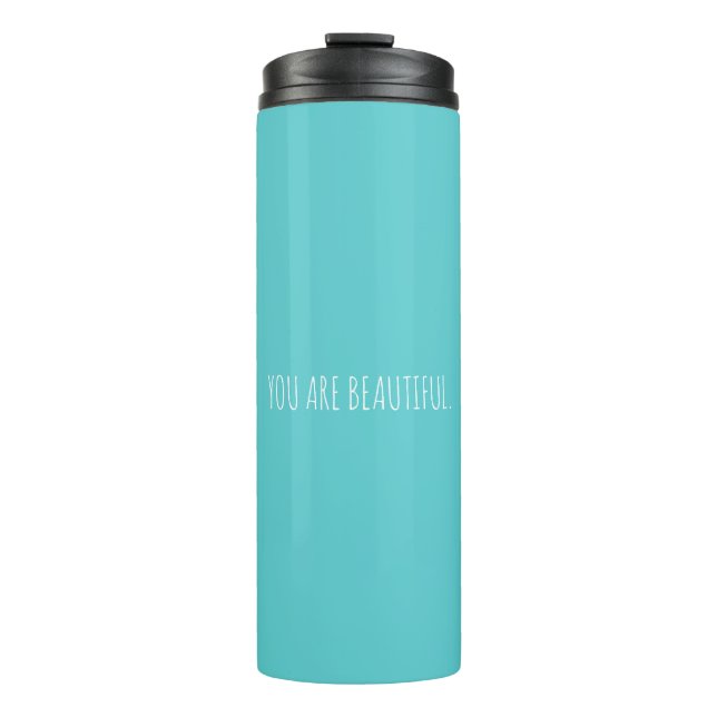 Bouteilles Isothermes Aqua Minimal Personnalisé Vous Êtes Beau     (Devant)