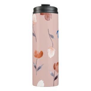 Bouteilles Isothermes Aquarelle Abstraite Florale : Pastel Seamless.