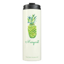 Aquarelle ananas mignonne Fruit artistique tropica