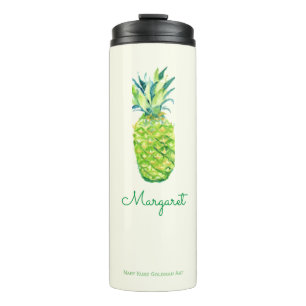 Bouteilles Isothermes Aquarelle ananas mignonne Fruit artistique tropica