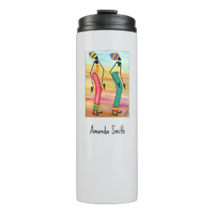 Bouteilles Isothermes Aquarelle, Art africain, Promenade inspirante
