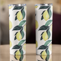 Aquarelle Citrons jaunes Motif sans couture