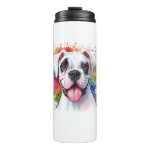 Bouteilles Isothermes Aquarelle de chien de boxe