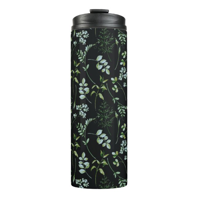 Bouteilles Isothermes Aquarelle Eucalyptus Feuilles de verdure (Devant)