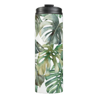 Bouteilles Isothermes Aquarelle grand motif transparent avec des mons tr