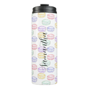 Bouteilles Isothermes Aquarelle Macarons français