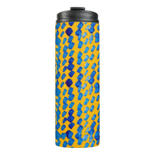 Bouteilles Isothermes Aquarelle motif transparent avec taches abstraites
