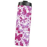 Aquarelle papillon rose