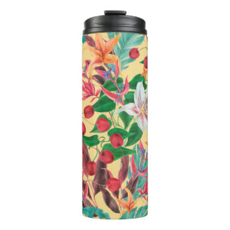 Bouteilles Isothermes Aquarelle peinture en continu motif avec belle