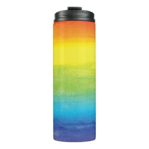 Bouteilles Isothermes Aquarelle Rainbow Pride brillant Vibrant