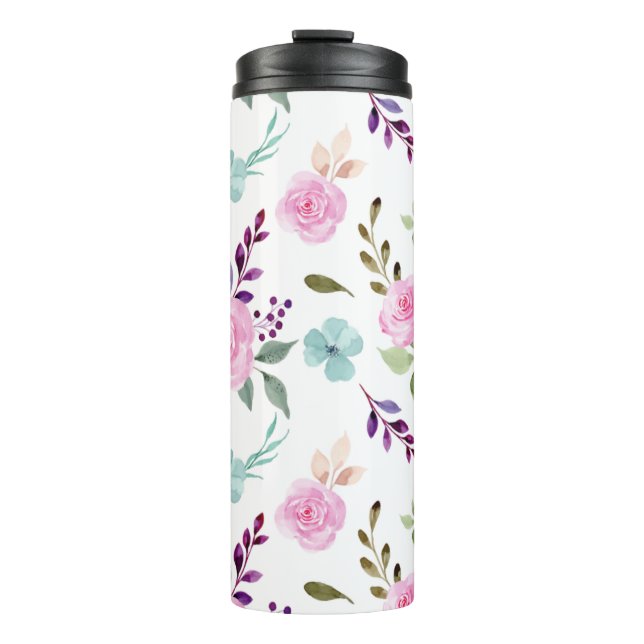 Bouteilles Isothermes Aquarelle rose (Devant)