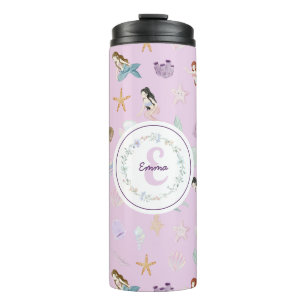 Bouteilles Isothermes Aquarelle Whimsical Mermaids Monogramme