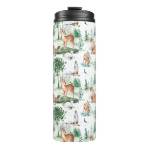 Bouteilles Isothermes Aquarelle Woodland Baby Motif animal